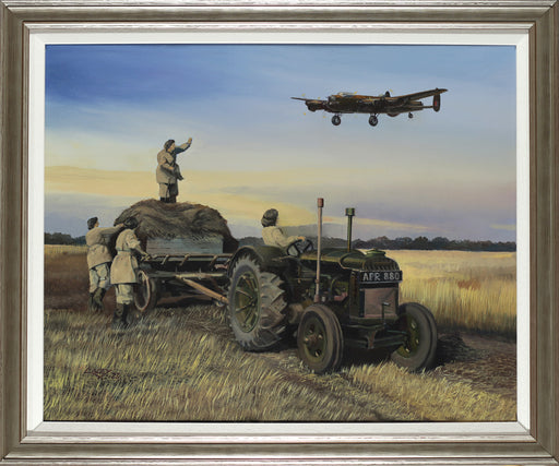 Inbound - Avro Lancaster and Fordson Tractor Original Painting