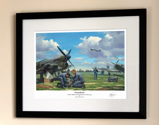 Groundwork - Hawker Typhoon - Framed Print