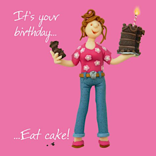 Erica Sturla - Eat Cake - Cake Lover Birthday Card