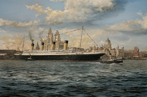 Olympic At Liverpool - RMS Olympic