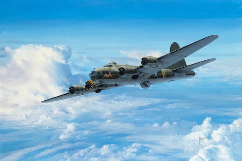 Boeing B-17 Flying Fortress Sally B Aviation Art Print By Artist Chris ...