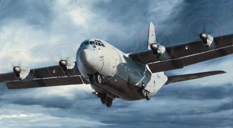 Finals to Lyneham - Lockheed C-130J Hercules
