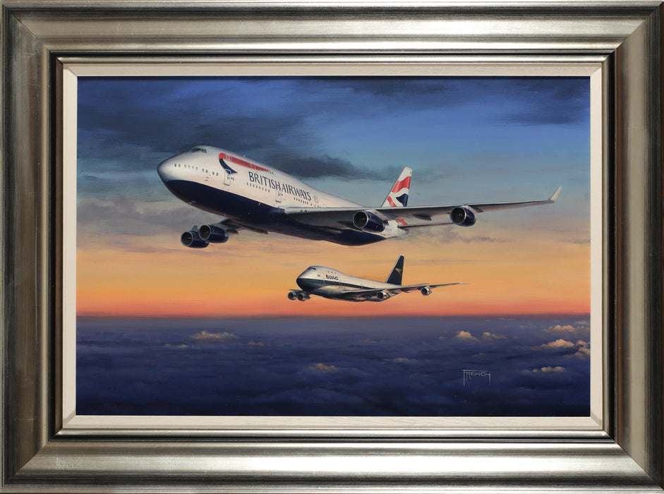 The Queen's Reign - Boeing 747 Original Painting