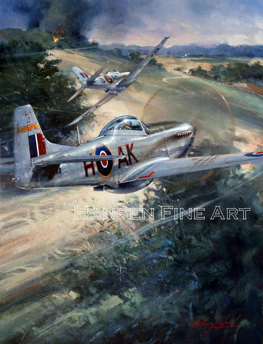 Close to the Edge - North American Mustang Original Painting