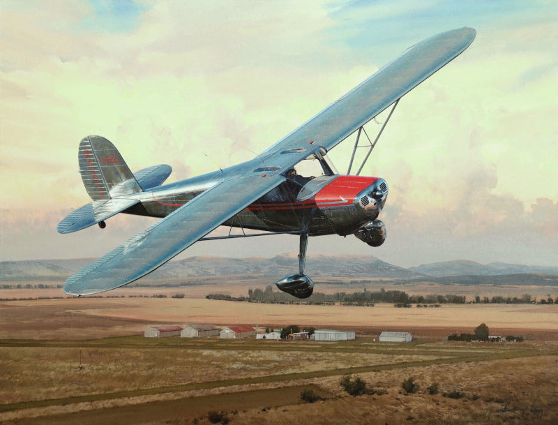 Cessna 140 Civil Aviation Art Print Darryl Legg — Hansen Fine Art