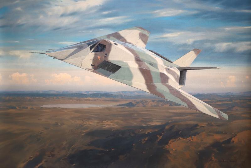 Lockheed YF-117 Nighthawk Aviation Art Print Darryl Legg — Hansen Fine Art