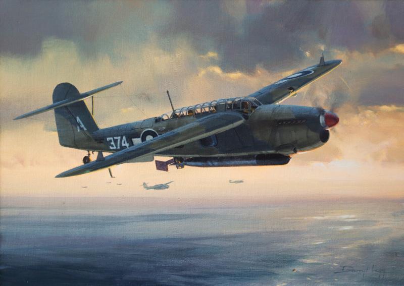 Fairey Barracuda Fleet Air Arm Aviation Art Print Darryl Legg — Hansen ...