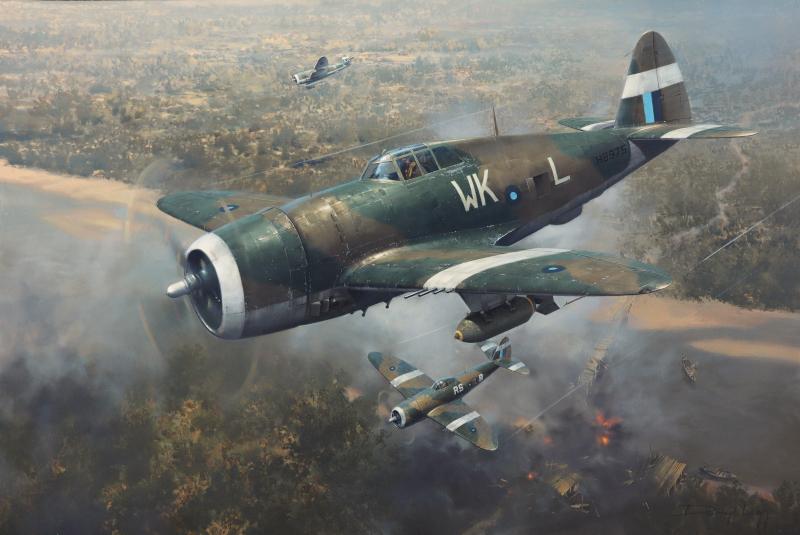 Republic P-47D Thunderbolt SEAC RAF Aviation Art Print Darryl Legg ...