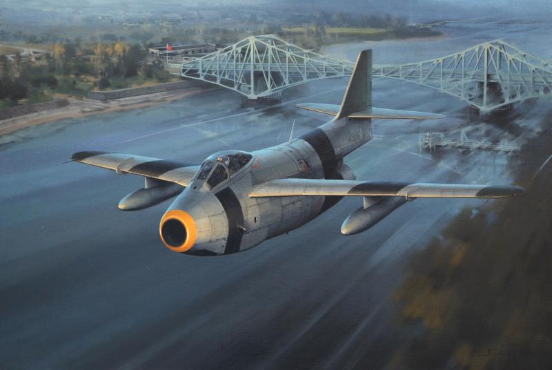 SAAB S29C Tunnan Swedish Aviation Art Print Darryl Legg — Hansen Fine Art