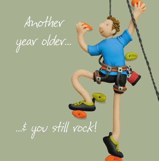 Erica Sturla - You Still Rock - Rock Climbing Birthday Card