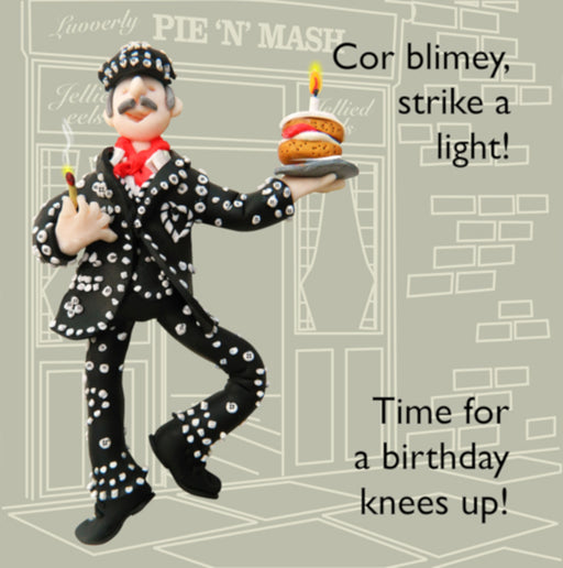 Erica Sturla - Strike A Light - Pearly King Cockney Card