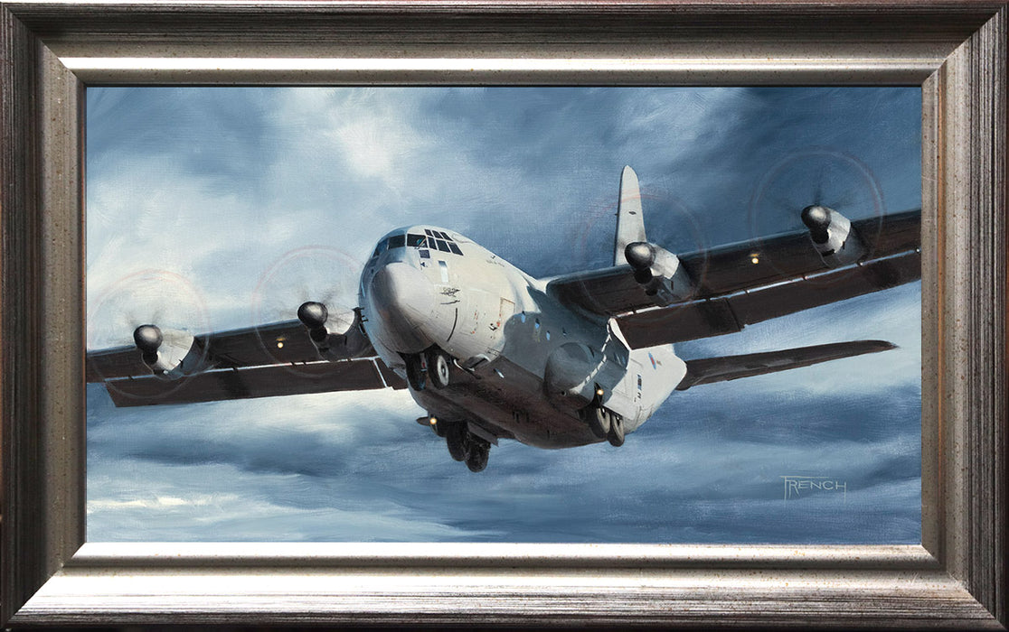 Finals Into Lyneham - Lockheed C-130 Hercules Original Painting