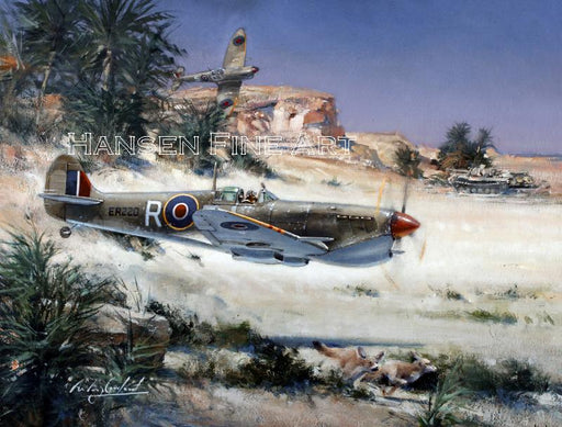 After the Fox - Supermarine Spitfire Mk.Vb Original Painting