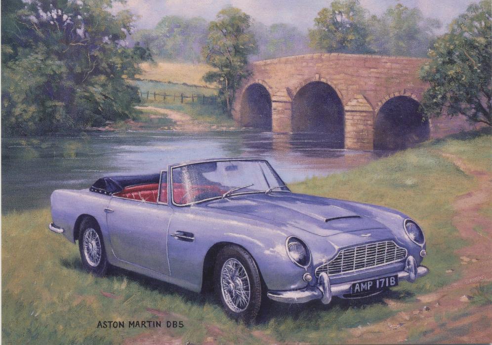 Kevin Walsh - Aston Martin DB5 - Birthday Greetings Card