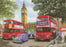 Kevin Walsh - Parliament Square - Routemaster Bus Birthday Greetings Card