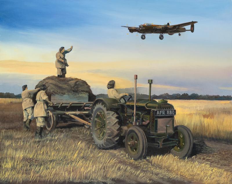 Inbound - Avro Lancaster and Fordson Tractor