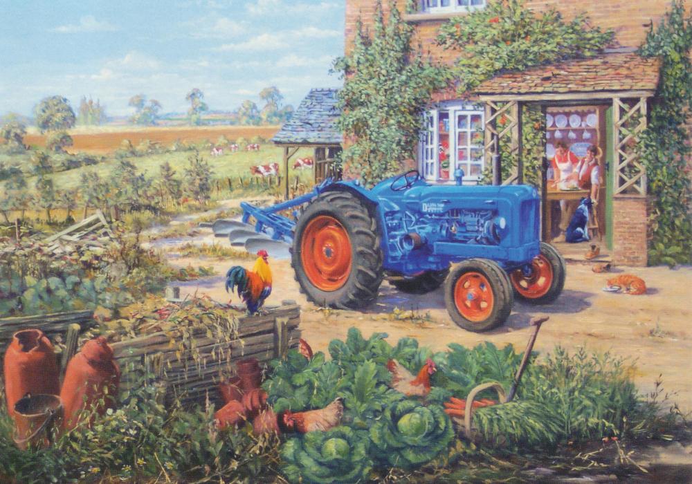 Michael Herring - Ploughmans Lunch - Fordson E1A New Major Birthday Greetings Card