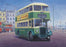 Mike Jefferies - Southdown at Brighton - Leyland PD2 Bus Birthday Greetings Card