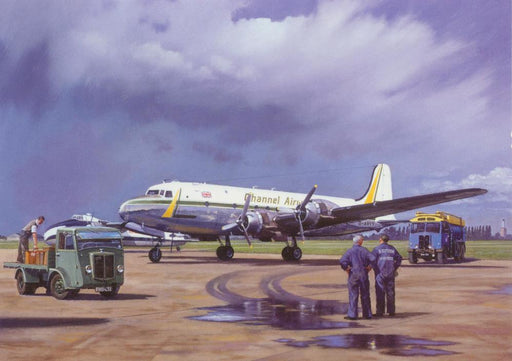 Channel Airways - Douglas DC-4 Birthday / Greetings Card