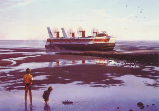Hovercraft - Hoverlloyd SRN4 Blank Birthday / Greetings Card