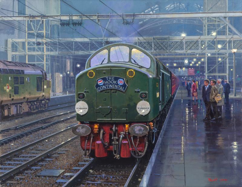 Malcolm Root FGRA Railway Art Print English Electric Type 3 Locomotive ...