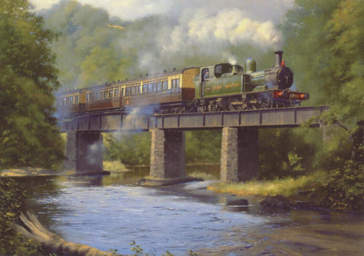Crossing the Dart - 14xx Class Greetings Card