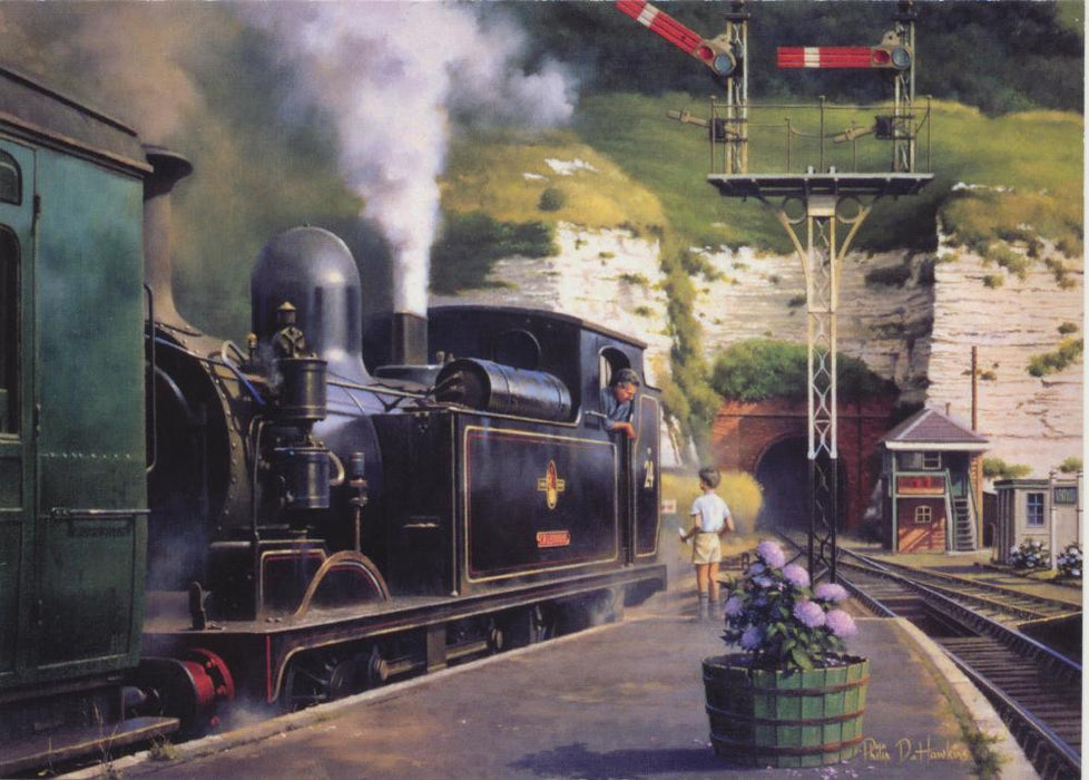 Island Summer - Adams O2 Isle of Wight Railway Birthday Greetings Card