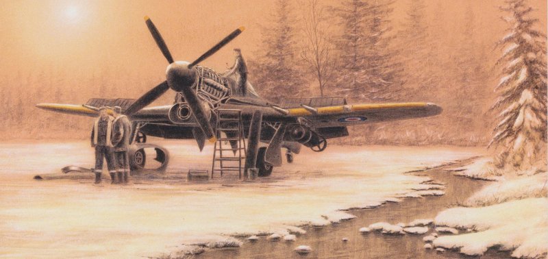 Stephen Brown - Typhoon In The Snow - Hawker Typhoon