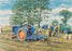 Trevor Mitchell - Lifting the Crop - Fordson Tractor Blank Birthday Greetings Card