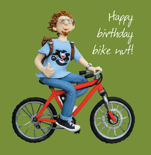 Erica Sturla - Bike Nut- Cycling Birthday Card