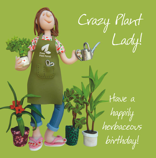 Erica Sturla - Crazy Plant Lady- Lady Gardener Card