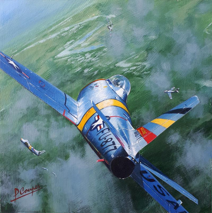 By The Sword - North American F-86 Sabre Original Painting