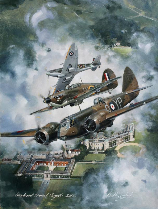 Goodwood Flypast - Bristol Blenheim Original Painting