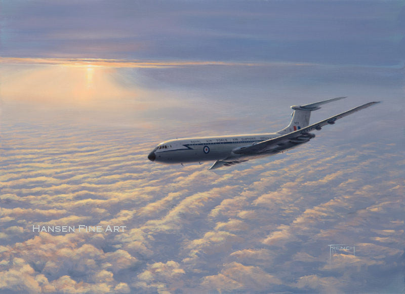 Vickers VC10 RAF Support Command Aviation Art Print Painting by Artist ...