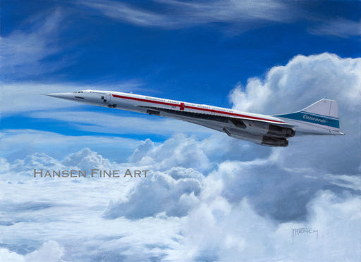 The Fastest Concorde - Concorde - Original Oil Painting