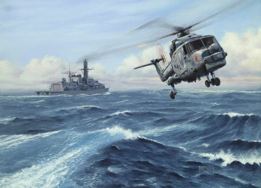 Iron Duck - Westland Lynx and HMS Iron Duke