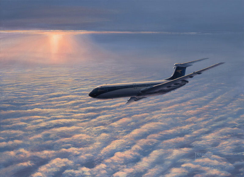 Vickers VC-10 BOAC Aviation Painting Art Print by Aviation Artist Chris ...