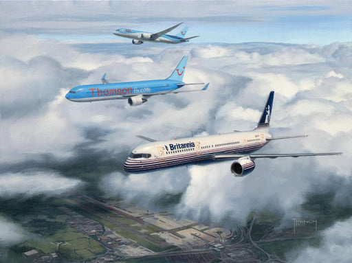 Lineage - Britannia Boeing 757 with Thomson Boeing 767 and 787