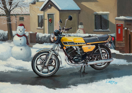 Out In The Cold - Yamaha RD250 Original Painting