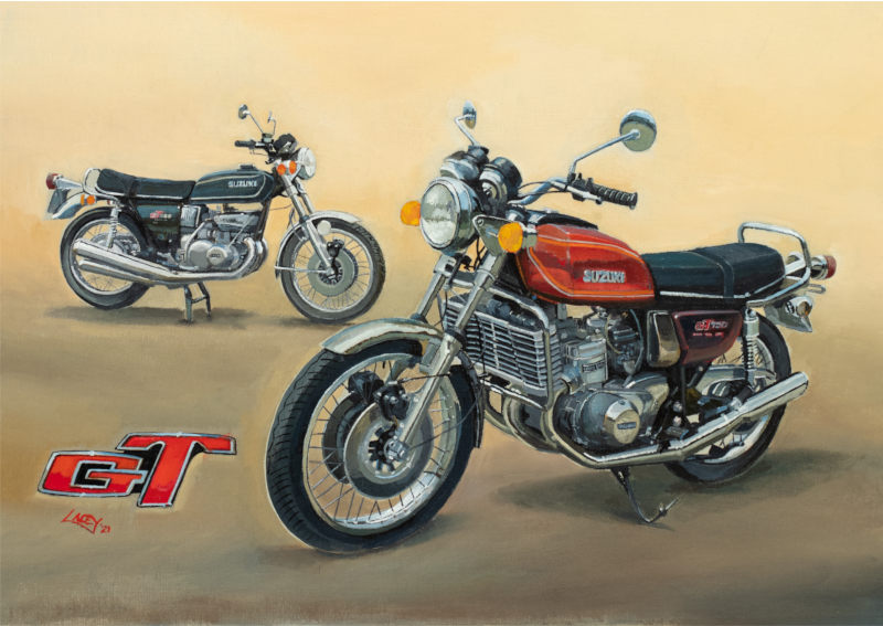 Motorcycle Marques - Suzuki GT750 and GT550 Original Painting