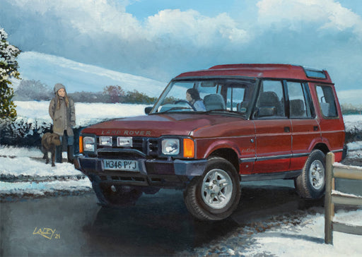 Discovery Christmas - Land Rover Discovery Original Painting