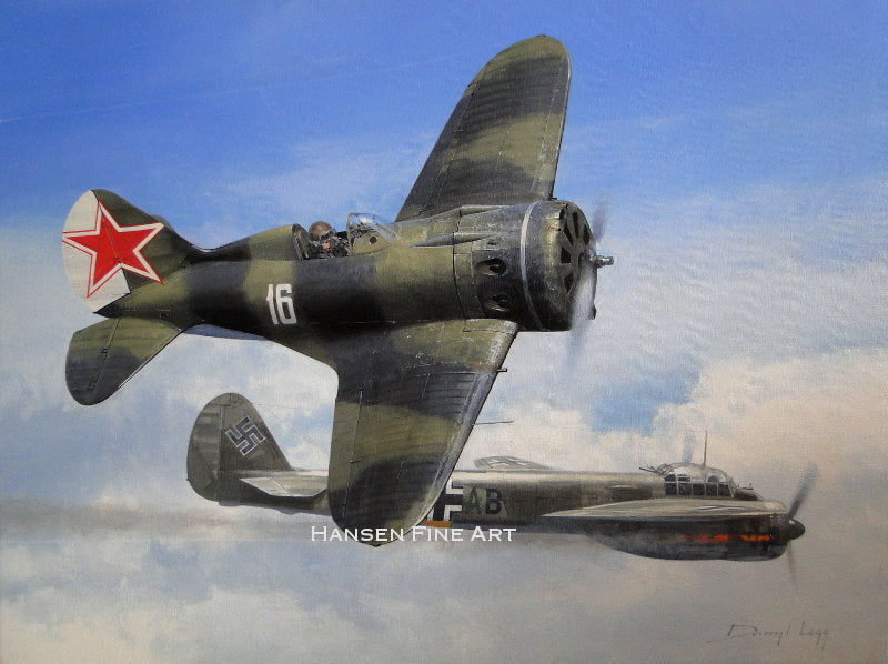 Polikarpov I-16 Fighter Aviation Art Limited Edition Print by Aviation ...