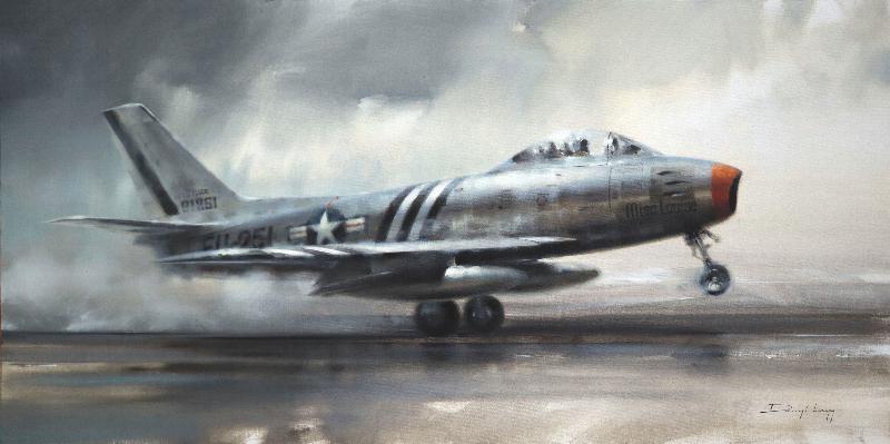 North American F-86 Sabre Aviation Art Print by Artist Darryl Legg ...