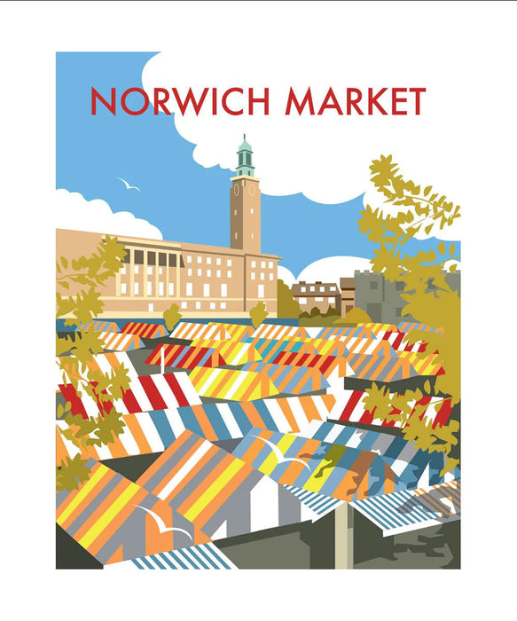 Dave Thompson - Norwich Market Norfolk Art Print