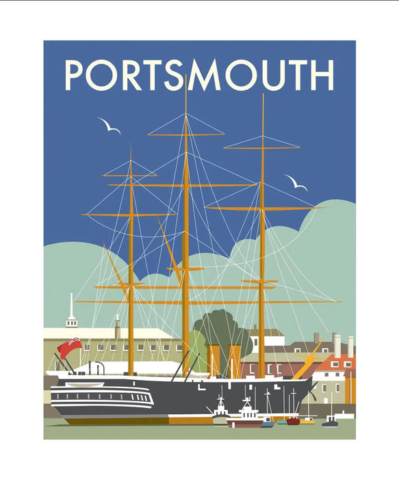 Dave Thompson - Portsmouth - HMS Warrior Art Print