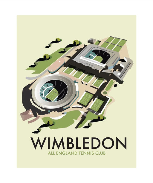 Dave Thompson - Wimbledon Tennis Art Print