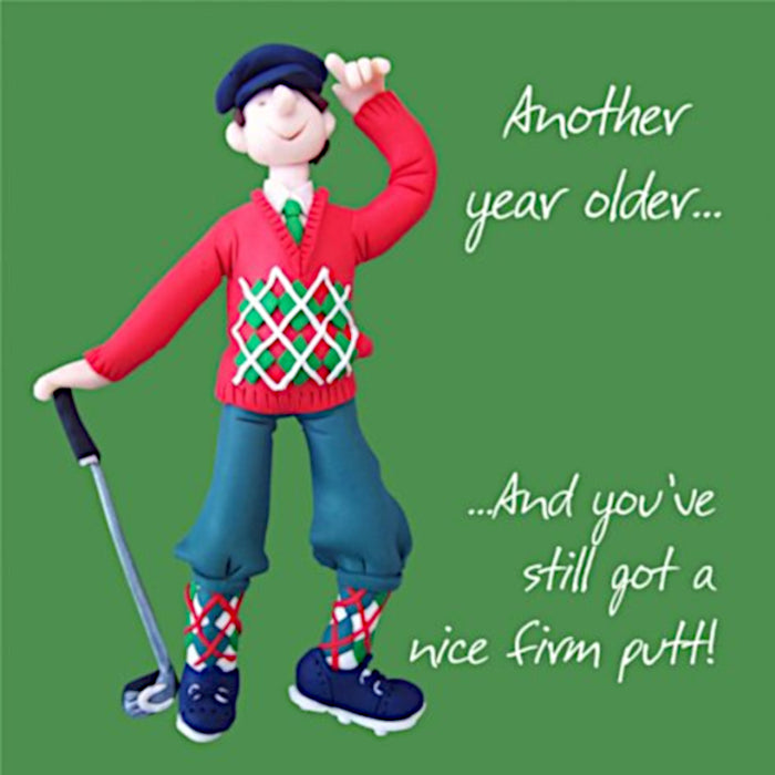 Erica Sturla - Nice Firm Putt - Golf Birthday Card