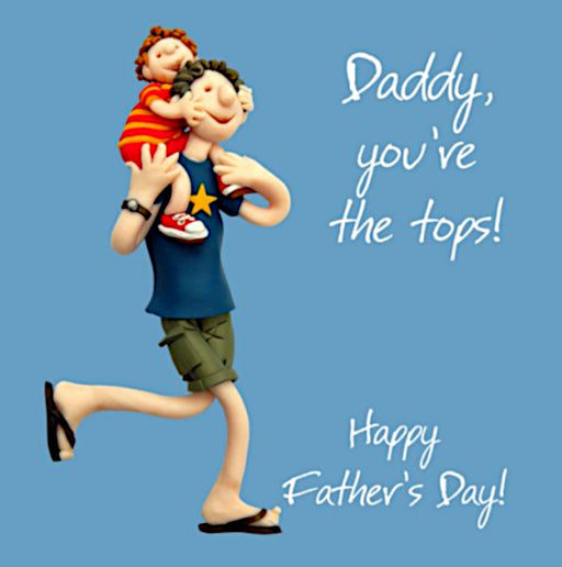 Erica Sturla - Daddy, You're the tops Fathers Day Card