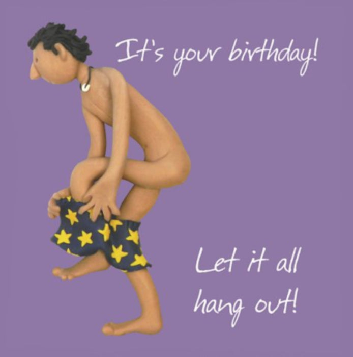 Erica Sturla -  Let It All Hang Out Birthday Card
