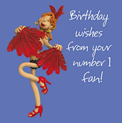 Erica Sturla - No.1 Fan - Burlesque Birthday Card